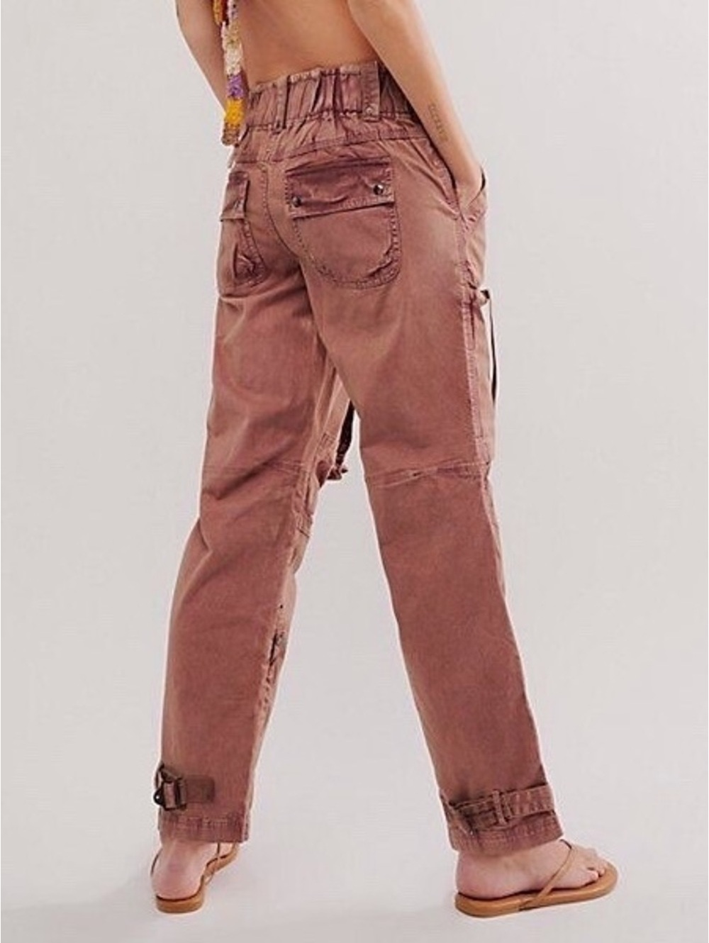 Free People We The Free Can't Compare Slouch Pants size XS in Mauve